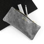 Monogrammed Luxury Leather Pencil Case, thumbnail 2 of 12