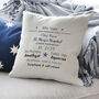 Personalised Birth Announcement Cushion, thumbnail 1 of 2