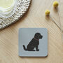 Black Cockapoo / Labradoodle Organic Cotton Tea Towel, thumbnail 6 of 11