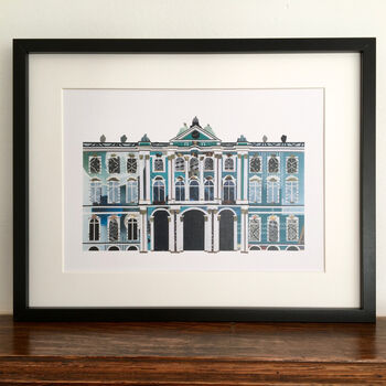 'Hermitage Museum' Recycled Paper Collage Print, 2 of 4
