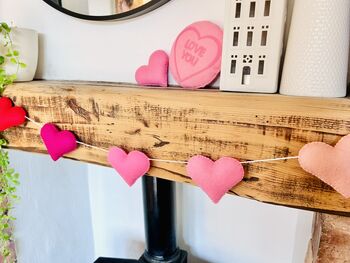 Customisable Valentines Day Heart Garland, 5 of 10