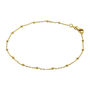 9ct Solid Gold Bobble Ball Bead Chain Bracelet, thumbnail 4 of 5