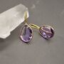 Amethyst Silver Earrings, thumbnail 1 of 12