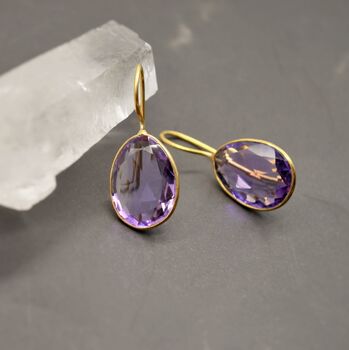 Amethyst Silver Earrings, 2 of 12