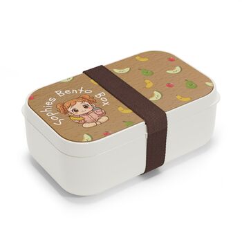 Photo Upload Bento Box, Personalized Bento Lunch Box, Kids Lunchbox, Custom Name Lunch Box, Cute Bento For School, Bento Storage, 6 of 11