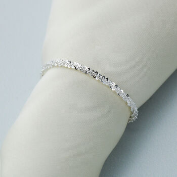 Sterling Silver Adjustable Chain Ring, 2 of 4