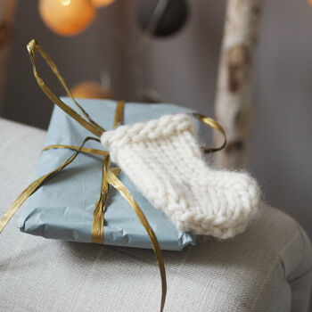 Mini Stocking Garland Knitting Kit, 5 of 12