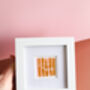 Love You Mum Striped Mini Art Print, thumbnail 4 of 10
