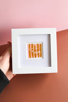 Love You Mum Striped Mini Art Print, 4 of 10