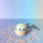Cute Dumpling Fidget Clicker Keychain, thumbnail 3 of 5