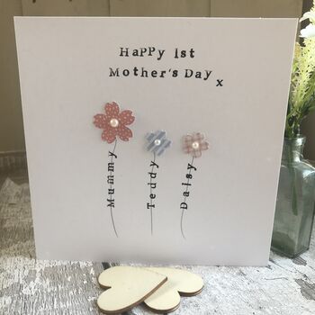 Personalised 1st Mother's Day Twins Card, 3 of 7