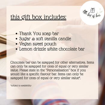 'A Little Box Of Love' Thank You Gift Hamper, 4 of 8