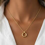 Women’s Statement Chain Necklace With Clasp For Charms In 18k Gold, thumbnail 1 of 5