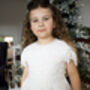 Audrey In Ivory White ~ Party Or Flower Girl Dress, thumbnail 3 of 9