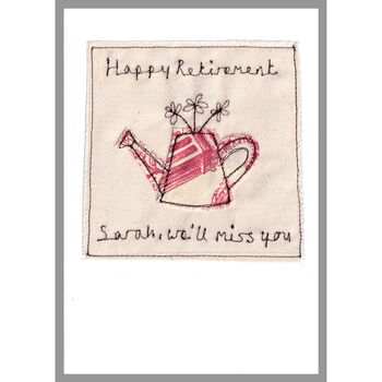 Personalised Watering Can Birthday Or Retirement Card, 3 of 12