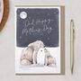 Cute Polar Bears, Happy Mother's Day Dad Card, thumbnail 1 of 2