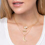 Gold Vermeil Iris Moonstone Necklace, thumbnail 2 of 4