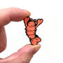 Lobster Pin Badge Valentine's Card, thumbnail 2 of 3