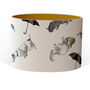 Raining Cats And Dogs Hand Gilded Lampshade, thumbnail 4 of 6