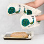 Peacock Double Oven Gloves, thumbnail 4 of 4