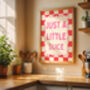 Just A Little Slice Kitchen Art Print, thumbnail 1 of 5
