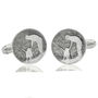 Personalised Sterling Silver Dog Lovers Cufflinks, thumbnail 3 of 6