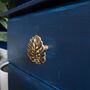 Metal Gold Cheese Plant Monstera Knob Cupboard Drawer, thumbnail 5 of 5