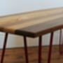 Hairpin Leg Coffee Table Long Ash Oak Walnut Stripe, thumbnail 11 of 12