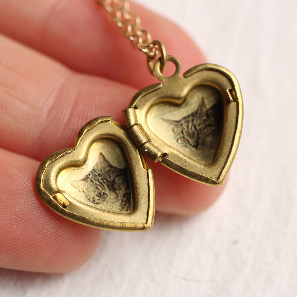 Tiny Heart Miniature Locket By Silk Purse, Sow's Ear ...