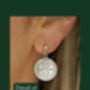 Handmade Coin Earrings With Sterling Silver Ear Post, thumbnail 2 of 8