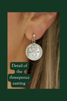 Handmade Coin Earrings With Sterling Silver Ear Post, 2 of 8