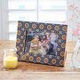 6x4″ Neela Blue And Gold Patterned Photo Frame, thumbnail 2 of 5