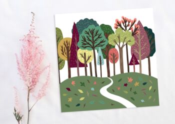 Colourful Trees Print, 4 of 4