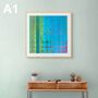 'Ocean Cycles' Unframed Fine Art Giclee Print, thumbnail 4 of 6