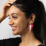 Statement Triangle Earrings, thumbnail 2 of 3