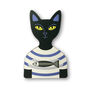 Cats In Stripy T Shirts Wooden Fridge Magnets, thumbnail 5 of 6