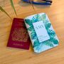 Passport Holder Personalised Green Leaves, thumbnail 2 of 4