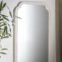 Distressed White Rectangle Wall Mirror, thumbnail 1 of 3