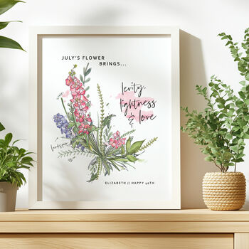 Birth Month Flower Print, 3 of 7