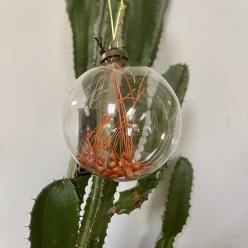 Christmas Bauble With Dried Flower Insert, 3 of 4