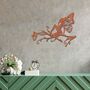 Metal Fairy, Fairy On Branch With Lantern Wall Art, thumbnail 8 of 10