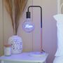 Home Text Light Bulb And Table Lamp, thumbnail 2 of 4