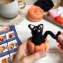 Needle Felted Black Cat Kit, thumbnail 5 of 7