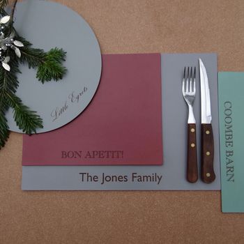 Personalised Leather Placemats, 12 of 12