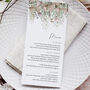 Whimsical Barn Wedding Menu Cards, thumbnail 1 of 3