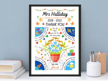 Personalised Thank You End Of Term Teacher Gift, 2 of 6