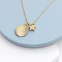 Personalised Matte Star And Drop Necklace, thumbnail 1 of 9