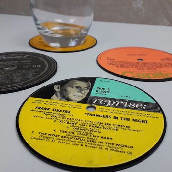 Frank Sinatra Vinyl Record Coaster, 3 of 4