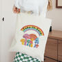 Personalised Rainbow Mushrooms Tote Bag, thumbnail 2 of 4
