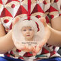 Baby's 1st Christmas Glass Photo Tree Decoration, thumbnail 1 of 3